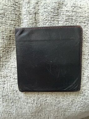 Dunhill Luxury Black Leather Bifold Wallet 4x4